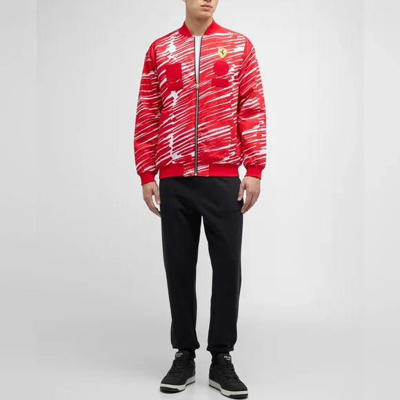 NWT PUMA x Scuderia Ferrari x Joshua Vides Red Rosso Corsa F1 Race Jacket XXL - Picture 3 of 13